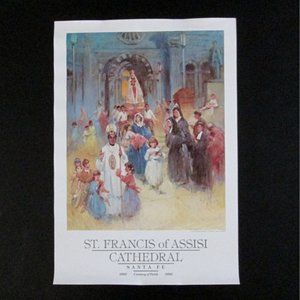 Vladan Stiha Poster St Francis Of Assisi Santa Fe Church Century Of Faith 1986
